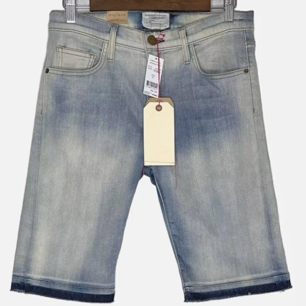 Current Elliott Vintage Wash Denim Bermuda Shorts NWT size 25